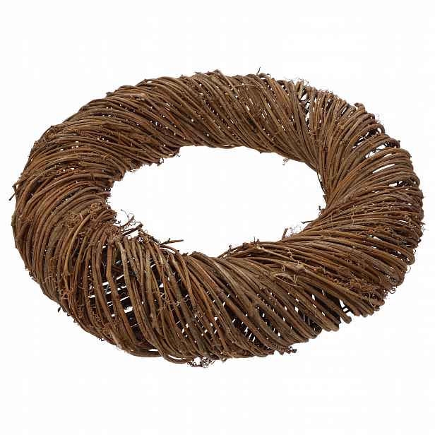 Věnec z vinné révy, přírodní náhrobní věnec, floristický podklad, 50 cm