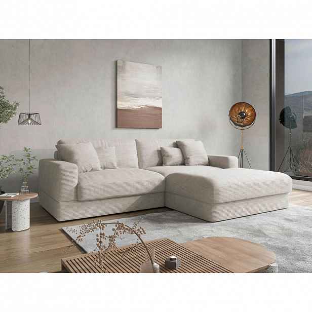 Sit & More ROHOVÁ SEDAČKA, textil, krémová