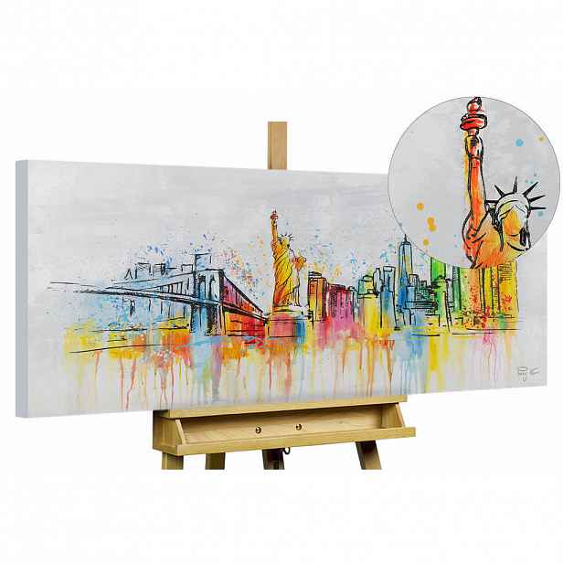 KUNSTLOFT OLEJOMALBA 120/60 cm, Město a architektura