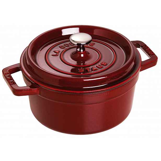 Staub Litinový hrnec s poklicí Cocotte, grenadina, 22 cm / 2,6 l 1102287