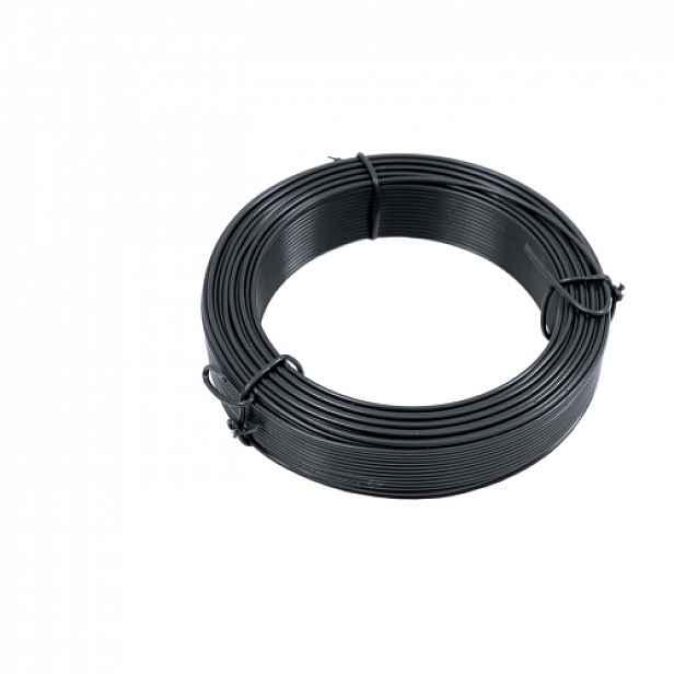 GTEX Vázací drát - poplastovaný PVC 1,40 mm / 2,0 mm - antracit 50m