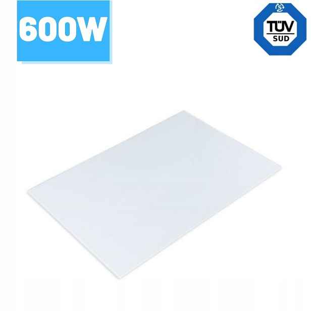 Infračervený topný panel Greenie 60x90 cm 600 W bílé sklo 11 15 m2