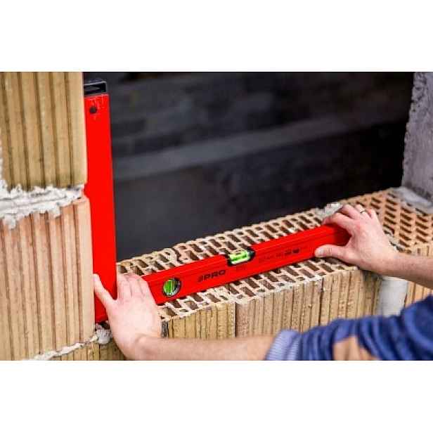 Úhelník/úhelník Pro 50×80 cm s libelami Pion/poziom, odolný a stabilní