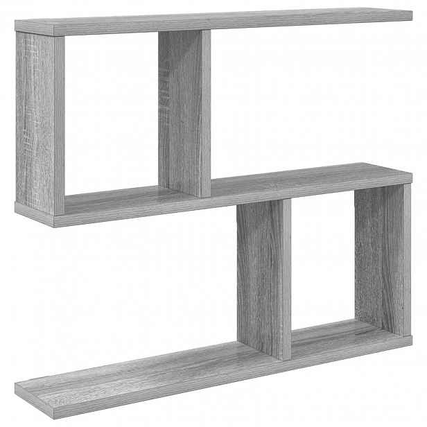 vidaXL Nástěnná polička Šedý Sonoma 60 x 12 x 50,5 cm Kompozitní dřevo