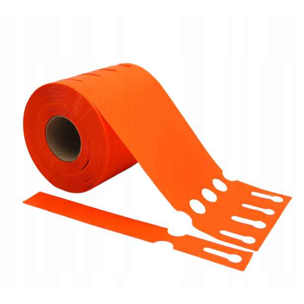 Smyčkové zahradnické/sadové etikety Oranžové 200x25 mm (25x200) 5000