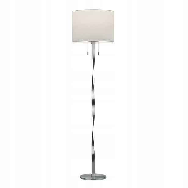 Stojací podlahová lampa Nandor stříbrná Trio