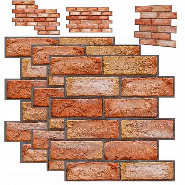 20x Tapeta Samolepicí 3D Panely Stěnová Pěna Xpe Cihla Hnědá 30x30cm