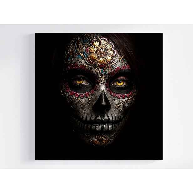 Obraz Na Plátně Canvas Portrét Dia De Los Muertos La Catrina Mexiko 50x50