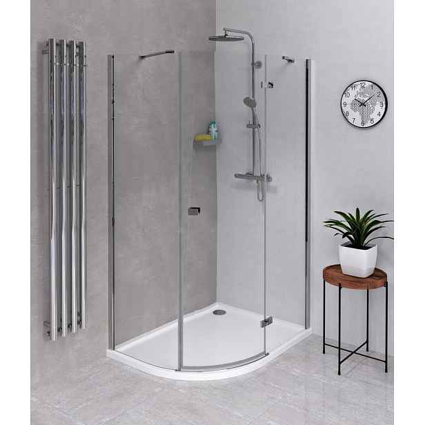 Polysan FORTIS čtvrtkruhová sprchová zástěna 1000x900x2000; pravá