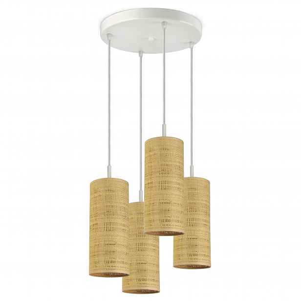 Závěsná lampa Lustr Stínidla Tuby Rattan Led E27