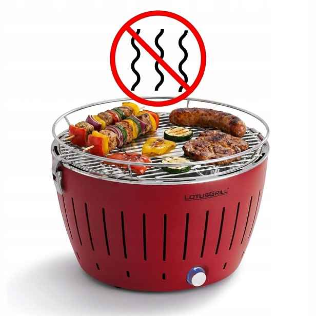Bezkouřový gril na uhlí LotusGrill Přenosný zahradní gril Classic Plus Taška
