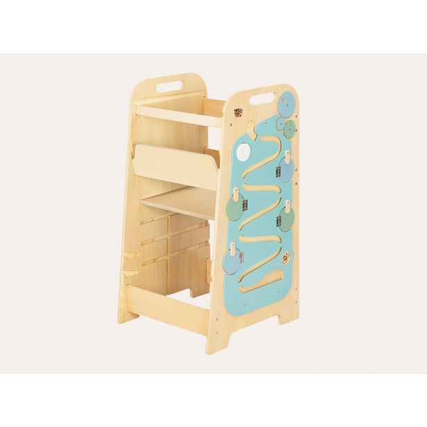 BusyKids Učicí věž Play 5v1 - 89 cm Mint