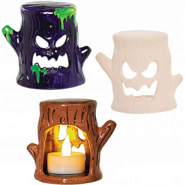 Halloweenské Svíceny Strom 3 Ks Ruční Výroba Pro Děti Dekorace Stolu Diy