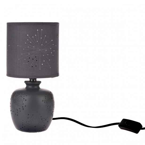 Keramická stolní lampa Galaxy, černá, 13 x 26,5 x 13 cm