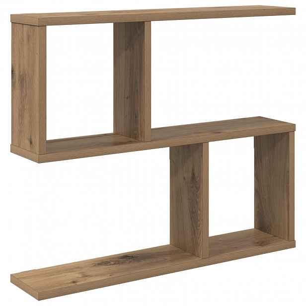 vidaXL Nástěnná polička Dub artisan 60 x 12 x 50,5 cm Kompozitní dřevo