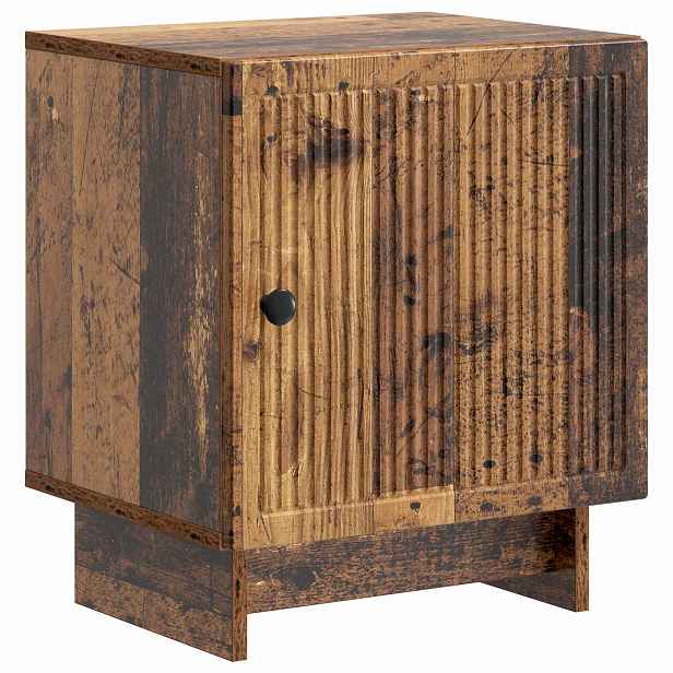 vidaXL Noční skříňka Staré dřevo 43 x 34,5 x 50 cm Kompozitní dřevo