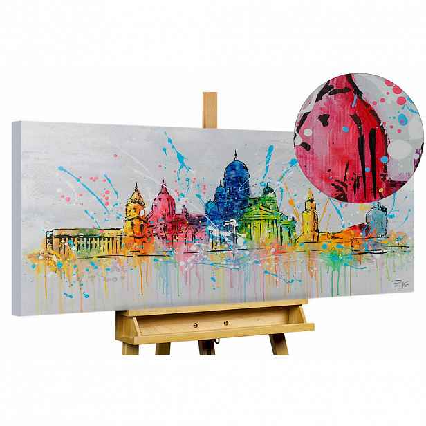 KUNSTLOFT RUČNĚ MALOVANÝ AKRYLOVÝ OBRAZ, 120/60 CM