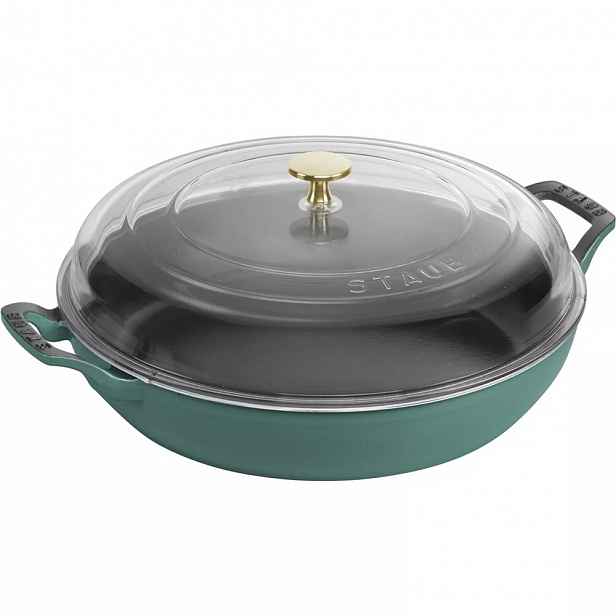 Staub Soté pánev se skleněnou poklicí, 30 cm / 3,31 l, zelená 1023982