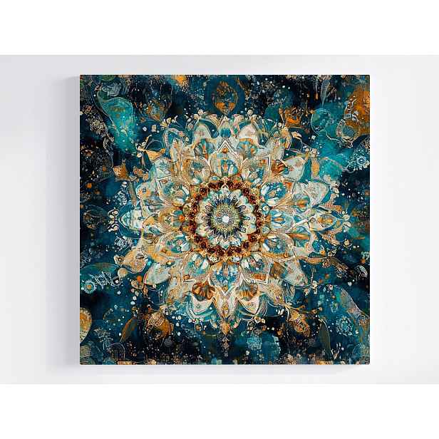 Obraz Na Plátně Obraz Na Plátně Grafika Mandala Harmonie Meditace Zen Boho 50x50