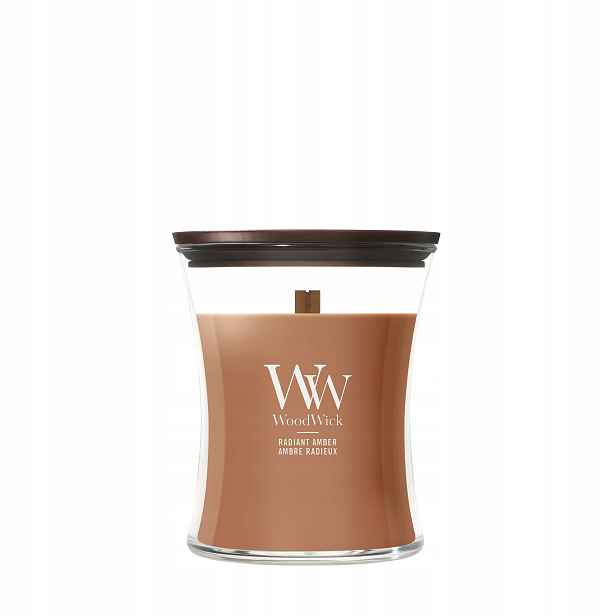 Střední vonná svíčka WoodWick Radiant Amber