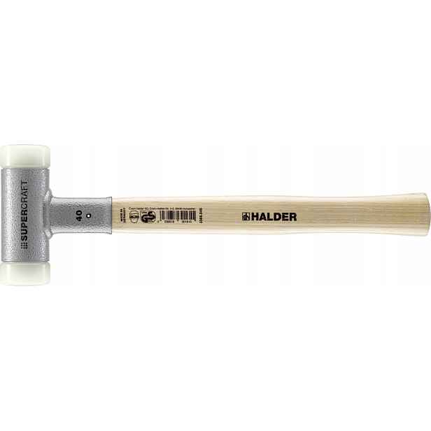 Beztryskové kladivo Halder Supercraft 40 mm Násada Dřevo Hikora 3366.040