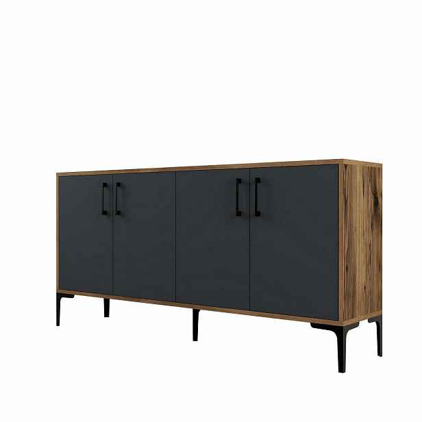 Skříňka Kieve Walnut and Anthracite