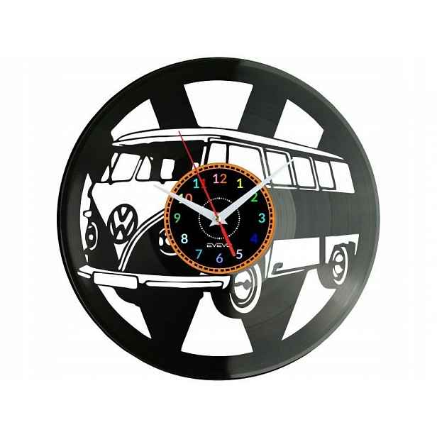 Staré Auto Bus Nástěnné hodiny Vinylová deska Moderní Dekorativní Na