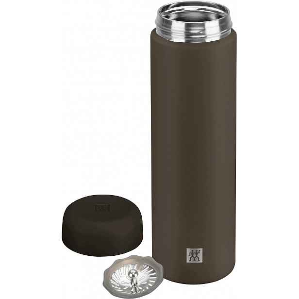 Termos Zwilling Thermo Plus 500 ml s konvičkou na čaj, hnědý