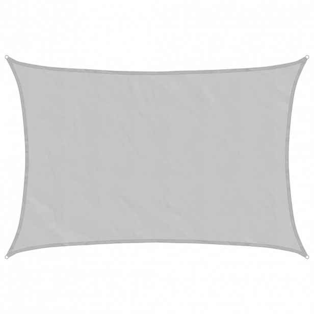 vidaXL Stínicí plachta světle šedá 2 x 3 m 100% polyester oxford
