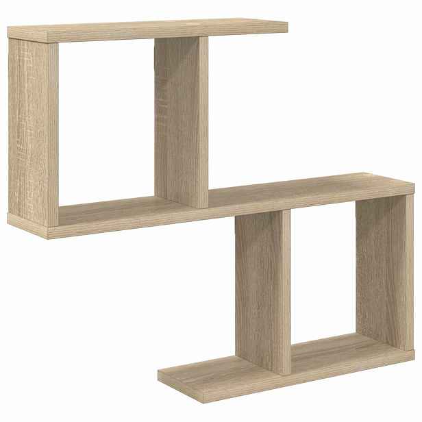 vidaXL Nástěnná polička Dub sonoma 60 x 12 x 50,5 cm Kompozitní dřevo