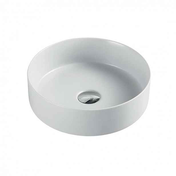 Mereo - Umyvadlo na desku, průměr 36 cm, bez přepadu, bez otvoru pro baterii, bílá UC363612C