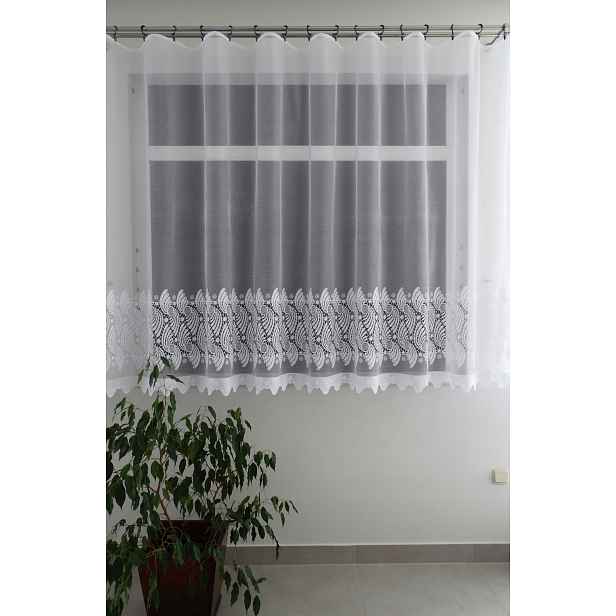 Mg Záclona 649/90 Bílá 350X160 cm Hotová S Páskou M