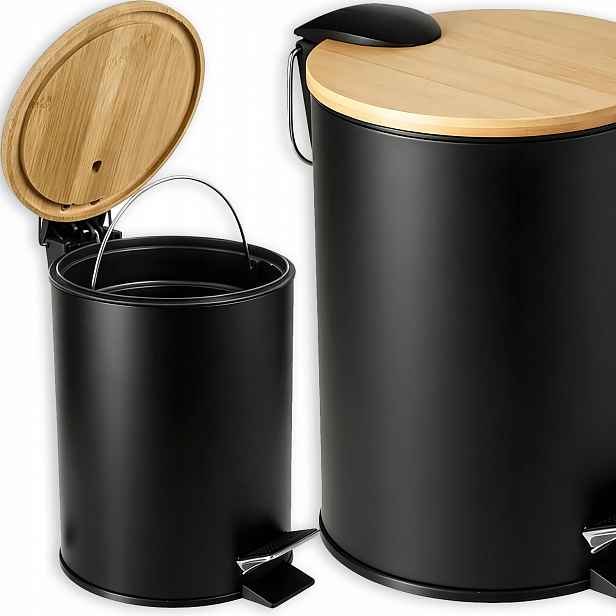 Odpadkový Koš Do Koupelny Černý Malý Odpadkový Koš S Pedálem Do Koupelny Wc