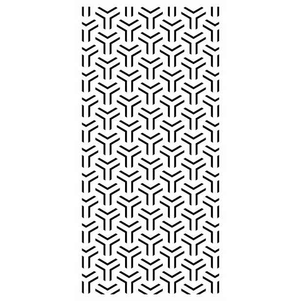 Šablona Pro Ozdobné Omítky LuxBud Panel 19 92x44 cm Moderní
