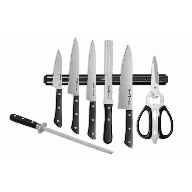 Sada 5 kuchyňských nožů Samura Harakiri SHR-0280B AUS-8 černá lišta