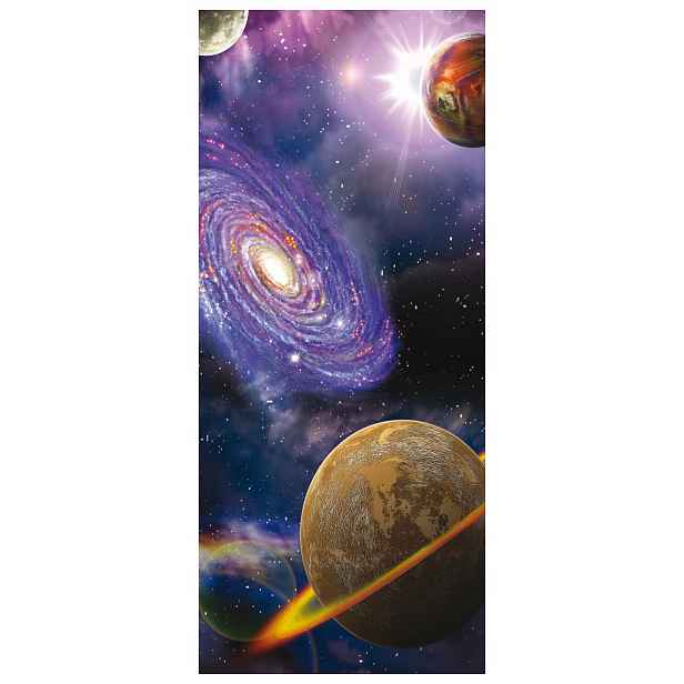 Samolepka Fototapeta Vesmírná odysea planety galaxie 91x211