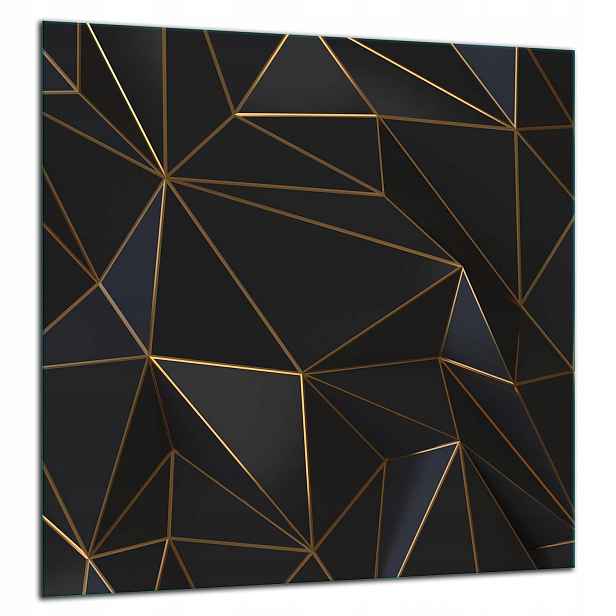 Skleněná Ochranná Deska Panel Lepidlo 60x65 Černá