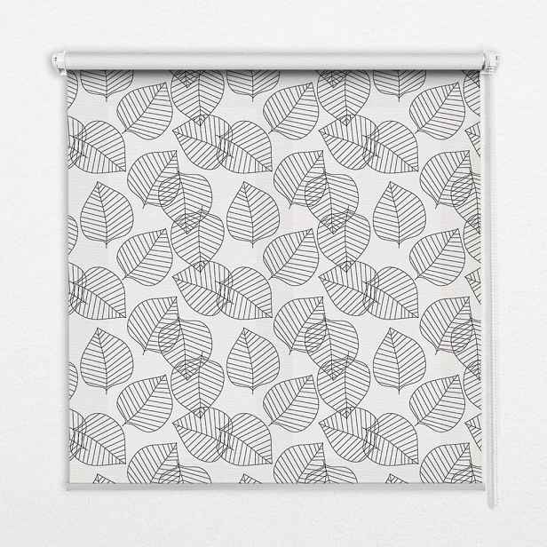 TULUP VNITŘNÍ roleta - okenní roleta - roleta - 70x140 cm - Kreslené listy
