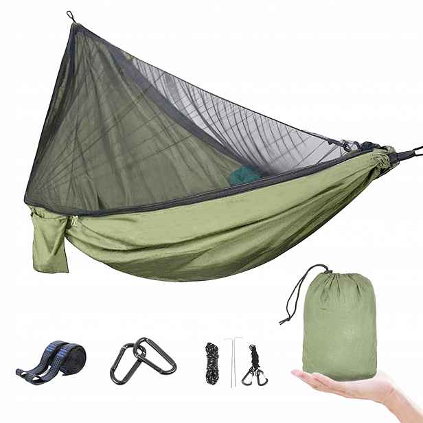 Velká Houpací Síť s moskytiérou pro přežití na bivak Bushcraft
