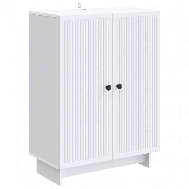 vidaXL Servírovací skříň Bílá 66 x 34,5 x 90 cm Kompozitní dřevo