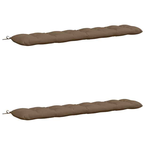 vidaXL Polstry na lavice VIANEN 2 ks 100% polyester Taupe