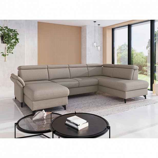 Sit & More SEDACÍ SOUPRAVA, textil, šedohnědá