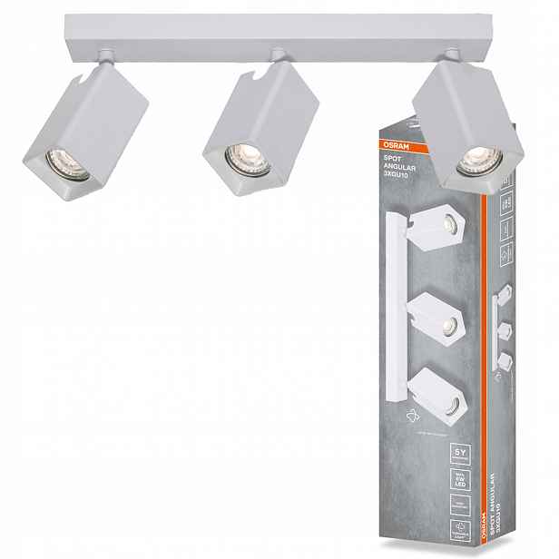 Stropní Svítidlo Nástěnné svítidlo Pohyblivé bodové reflektorové 3x GU10 Osram