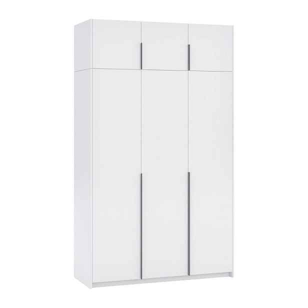MASSENO ŠATNÍ SKŘÍŇ S OTOČNÝMI DVEŘMI AMARA, 148/250/58 cm 3dveřová, bílá