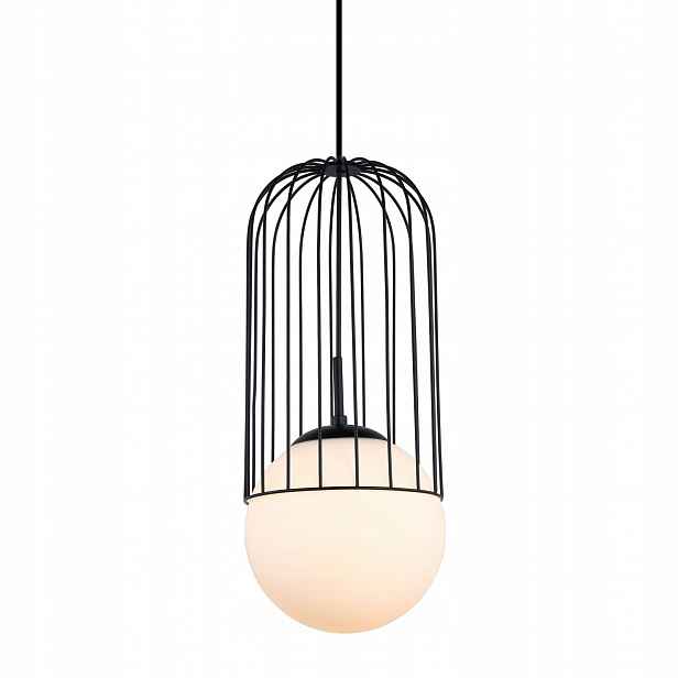 Matty Závěsná lampa černá Moderní kulatá E27 40W IP20