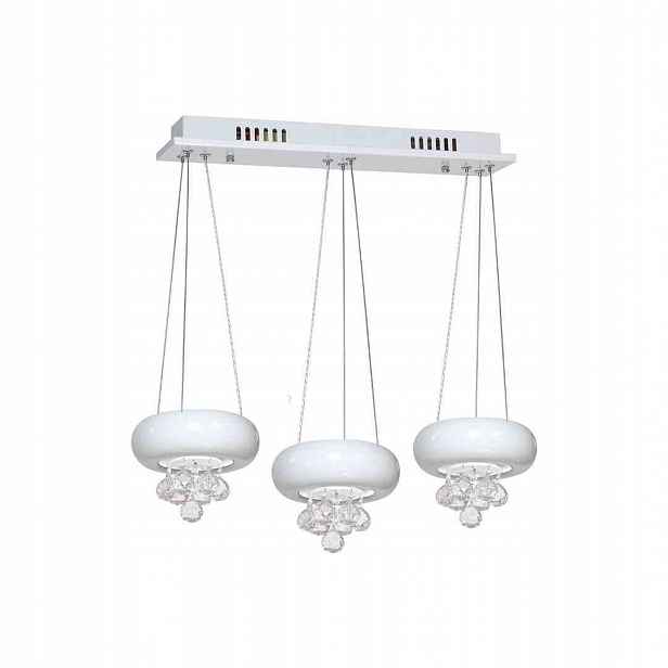 MiLAGRO Závěsná lampa Lux Bianco 3X6W Led lustr Stropní osvětlení