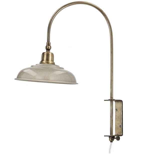 Nástěnná Lampa Na Zavěšení Loft Kovová E27 Do Obývacího Pokoje Zlatá Béžová