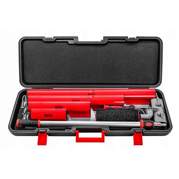 Pro Fachmayer Sada špachtlí na hladítko 25/40/60/80 cm hůl váleček kufr