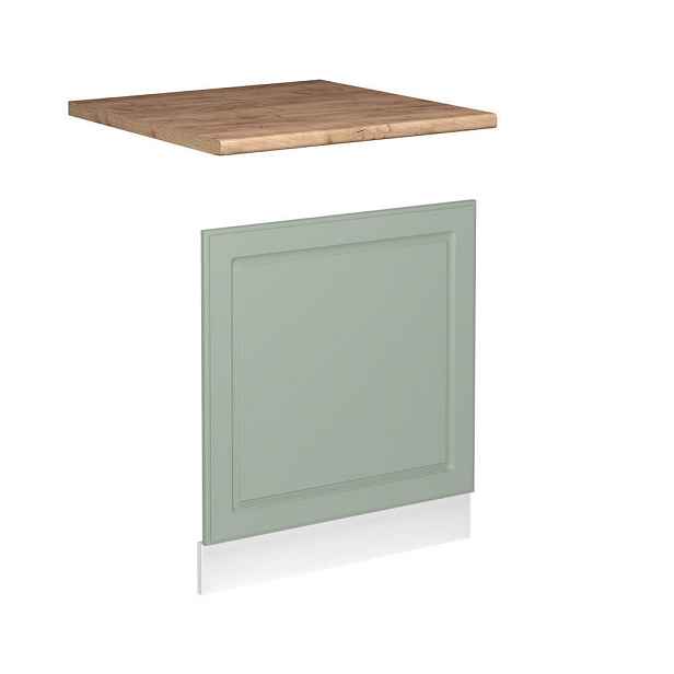 Vicco PŘEDNÍ PANEL R-Line, Mint venkovský dům/Bílá, 60 cm pracovná doska Dub Goldkraft