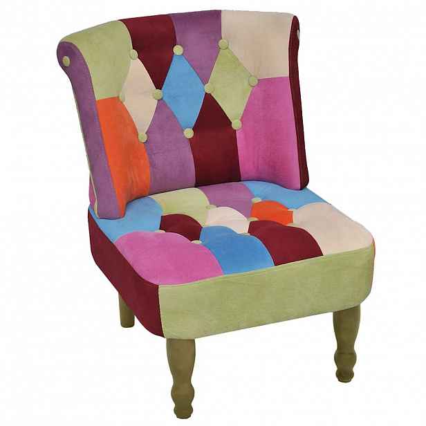 vidaXL Francouzské křeslo 2 ks patchwork textil
